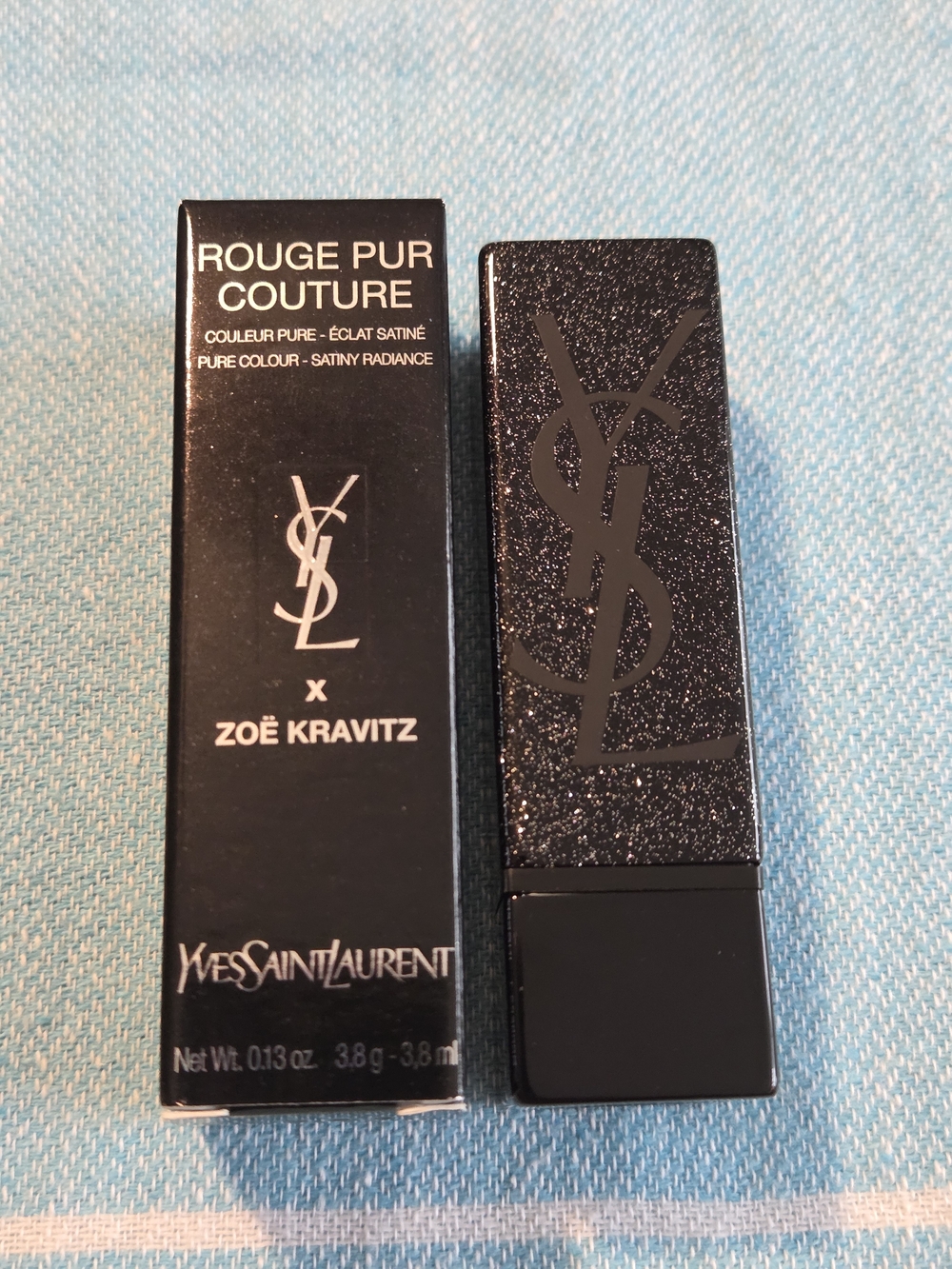 Yves Saint Laurent Rouge Pur Couture Lipstick - Black with Glitter